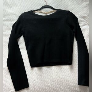 Backless with gold chain top size:S